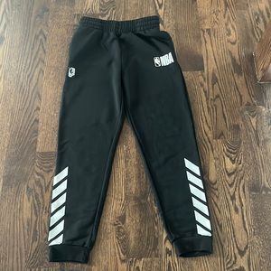 Black, NBA kids joggers